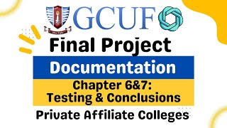 FYP Report Chapter 6 amp 7 System Testing amp Conclusion GCUF [upl. by Becky]