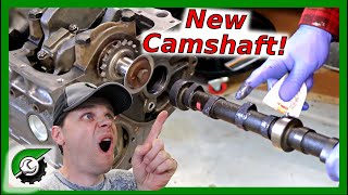 Jeep Camshaft Installation Engine Rebuild Part 19 [upl. by Josy]