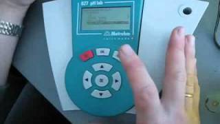 pH meter Metrohm 827 P2 [upl. by Publea]