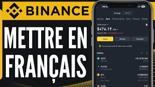 Comment Mettre Binance En Français 2024 [upl. by Mitchiner]