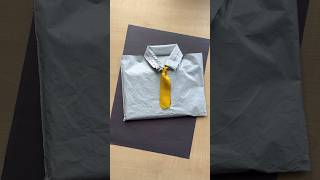 Gift wrap using waste courier cover giftwrapping shirts wastematerialcraft [upl. by Terryl]