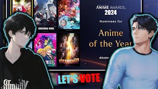 Anime Awards 2024 Cast Your Vote for the Best in Anime FTexplorewithsayyam1851 [upl. by Syd]