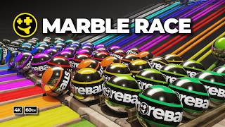 Woodshop Marble Race  3danimation marbles marblerun marblerace asmr sensory [upl. by Aniles]