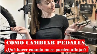 🤔 Cómo cambiar pedales ¿Qué hacer cuando no se pueden aflojar  Mecánica Básica  Laura Celdran [upl. by Eirallih]