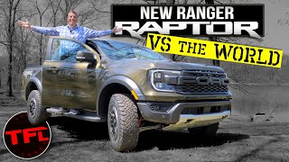 The 2024 Ford Ranger Raptor Is Bonkers Will It Crush the Colorado ZR2 Tacoma TRD Pro and Rubicon [upl. by Anihs]