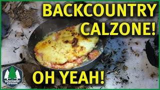 Backcountry Cooking  Calzone On The Frybake [upl. by Derman]