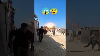 Heavy Israeli Airstrike Hits Tent Area in Khan Younes South Gaza  Shocking Footage shorts gaza [upl. by Yelbmik]