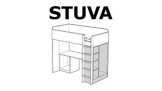 How to assemble the STUVA storage unit [upl. by Eylatan6]