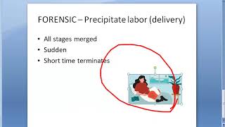 Forensic 180 a Precipitate labor delivery woman infanticide grand multipara [upl. by Hamrnand]