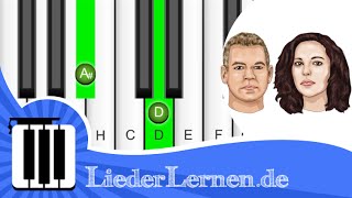 Rosenstolz  Liebe ist alles  Klavier lernen  Musiknoten  Akkorde [upl. by Enilram793]