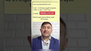 ENGELLİ AYLIĞI 69 ARASI  2023 TEMMUZ [upl. by Rdnaskela149]