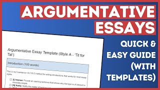 How to Write an Argumentative Essay StepbyStep [upl. by Halliday]