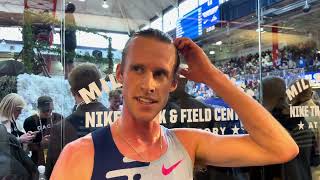 Cole Hocker Runs SecondFastest American 2 Mile In 80570 For 3rd At Millrose Games [upl. by Anigue]