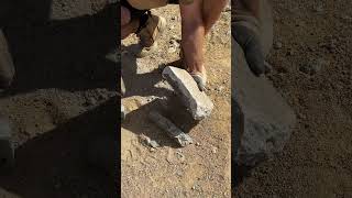 Stonemason at work ASMR asmr stonemason stonework [upl. by Hsakaa254]