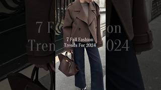 7 Fall Fashion Trends for 2024 [upl. by Igenia]