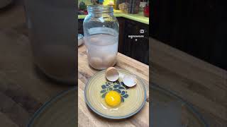 Using Lime Preserved Eggs Waterglassing bestwecanhomemaking heritageways athomecooking [upl. by Wesley]