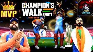 💥rohit sharma emote free fire 🚫  new faded Wheel event 🎯  Champions Evo Emote freefire [upl. by Llet]