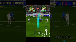 Albert Ferrer Vs Robarto Carlos stunning shot challenge 🔥 efootball efootball2025 ytshorts [upl. by Leidag562]