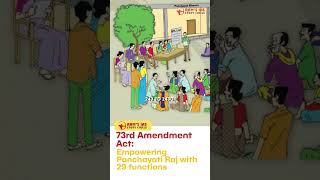 73rd Constitutional Amendment Act Empowering Panchayati Raj 🇮🇳🏡 [upl. by Teeter]