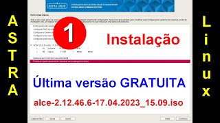 1 Instalação do Astra Linux Free Edition Acompanhe todos os passos [upl. by Olivann]