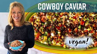 Cowboy Caviar  Kathys Vegan Kitchen [upl. by Nwahsuq821]