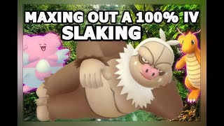 POKEMON GO MAXING OUT 100 IV SLAKING  GYM BATTLES BLAZIKEN amp SLAKING VS BLISSEY [upl. by Ormand]