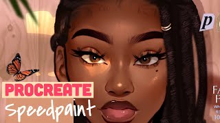 PROCREATE SPEEDPAINT VOGUE CHALLENGE ✨ [upl. by Terrijo753]