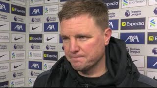 Eddie Howe Post Match Reaction  Liverpool 4 v 2 Newcastle [upl. by Earal]