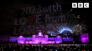 Happy New Year Live 🎆 London Fireworks 2023 🔴 BBC [upl. by Ahseikal]