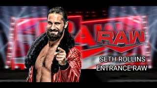 SETH ROLLINS ENTRANCE ANIMATION RAW CUSTOM STAGE [upl. by Yhtrod]