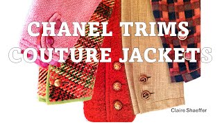 Chanel Trims on Haute Couture Jackets 1 [upl. by Marianne648]