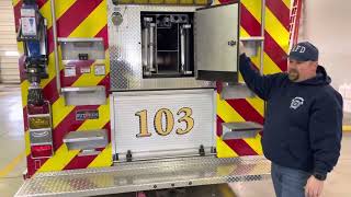 Take a tour of our new Sutphen Engine 103 [upl. by Ahselat]