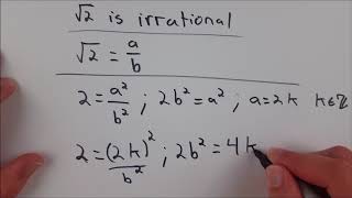 Proof Square Root of 2 is Irrational [upl. by Emalia395]