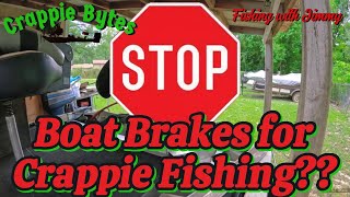 Boat brakes for crappie fishing Yep crappiefishing2024 livescope septembercrappiefishing [upl. by Yeltneb601]