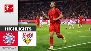 Unstoppable Kane Scores Hattrick  FC Bayern München  VfB Stuttgart 40  Highlights  Matchday 7 [upl. by Mendelson]