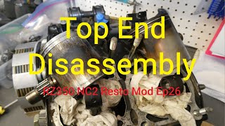 RZ350 NC2 Resto Mod Ep26 – Engine Top End Disassembly [upl. by Marita]