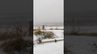 Schnee an der Nordsee [upl. by Rikki]