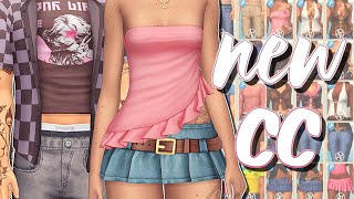 THIS NEW CC PACK IS GORGEOUS 🌸  sims 4 cc  links maxis match [upl. by Victorie]