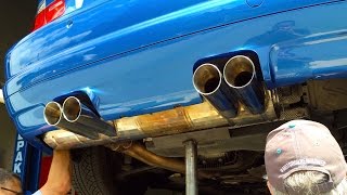 2004 E46 BMW M3 Eisenmann Race Exhaust [upl. by Hcurab573]