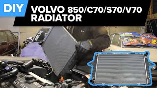 Volvo Radiator amp Coolant Replacement 850 Turbo 850 C70 S70 V70 [upl. by Stoecker]