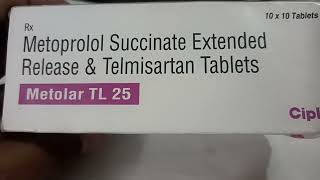 Metolar TL 25 Tablet View Uses Side Effects Price in hindi [upl. by Lennox]