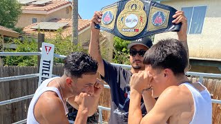 Bakersfield Boxing 8 Jose vs Marv0 flyweight title fight👑 [upl. by Ahseele543]