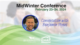 Benjamin Myers Conversation  MidWinter Conference 2024 [upl. by Ahtilat347]