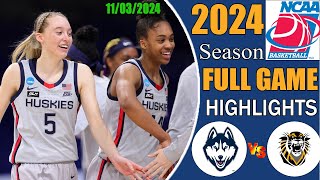 Uconn vs Fort Hays st  FULL GAME Highlights  College Womens basketball  NCAA basketball today [upl. by Nannah893]