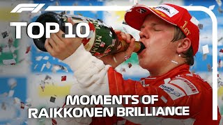 Top 10 Moments of Kimi Raikkonen Brilliance [upl. by Aneled]