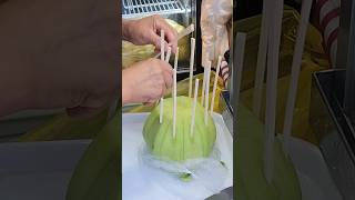 The Most Popular KOREAN Style Fruit Cutting Skill in SEOULshorts melon fruitcutting [upl. by Attenol843]