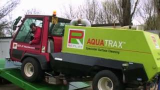 Aquatrax  track and pitch cleaning [upl. by Anaiek]