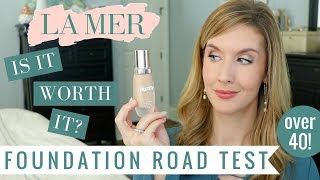 La Mer Soft Fluid Long Wear Foundation Review  Wear Test  Over 40 Foundation [upl. by Florian]