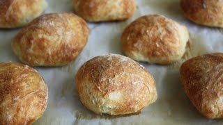 No Knead Crusty Rolls  Easier Than You Think [upl. by Aelhsa]