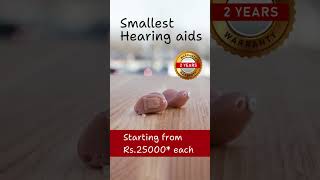 Smallest Hearing aids starting at Rs25000 … chennai hearingaids digitalhearingaid [upl. by Yrellam]